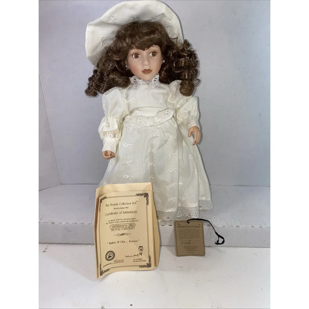 BOYDS YESTERDAY'S CHILD COLLECTION EMILEE & OTIS FOREVER‎ #4808, NIB, COA & TAGS